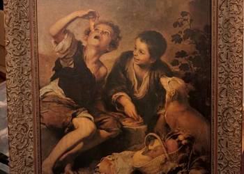 Kopia obrazu Bartolomelo Murillo zjadacze ciast unikat