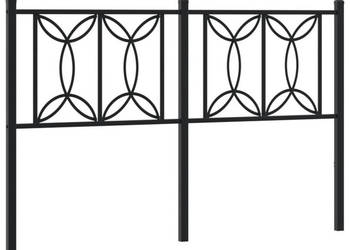 Metalowe wezgłowie czarne 140 cm WM-376161