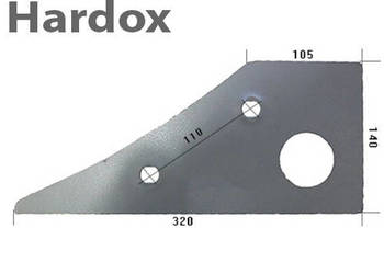 Płoza przednia HARDOX 813003/P części do pługa VOGEL NOOT