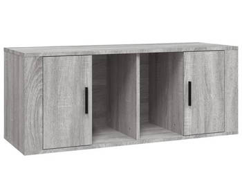 Szafka pod telewizor szary dąb sonoma 100x35x40 cm WM-816806