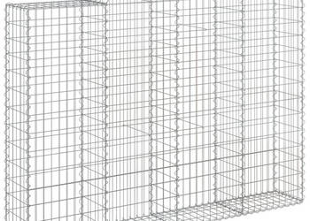 Kosze gabionowe 4 szt 200x30x140/160 cm galwanizowane żelazo WM-3146154