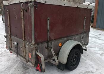 Przyczepka samochodowa z plandeką zdejmowaną zabudową 2.1x1.25 nie zgnita!