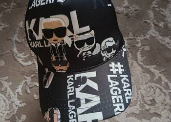 Czapka z daszkiem, bejsbolówka Karl Lagerfeld - regulowana na klips