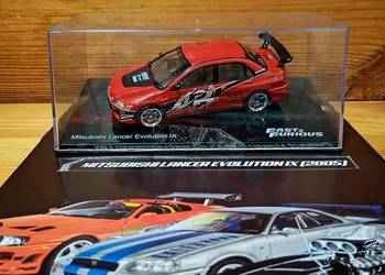 MITSUBISCHI LANCER EVO IX szybcy i wściekli model 1/43 Deagostini fast