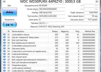 Dysk WD Purple 3TB SATA do monitoringu (dwie sztuki)