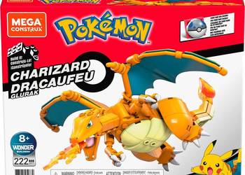 Figurka Pokemon Charizard Klocki Konstrukcyjne 222el. Mega C