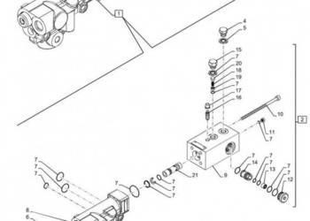 New Holland T6090 T6070 Zawór hamulca 47583839
