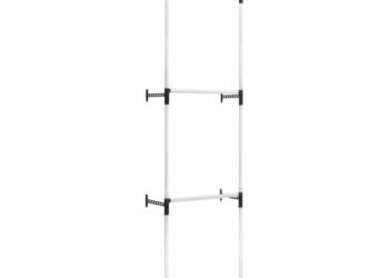 vidaXL System teleskopowych drążków do garderoby, aluminiowy(SKU:321112)