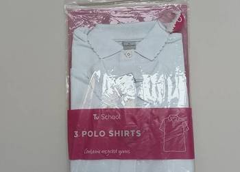 Koszulka polo szkolna dziewczęca Tu School biała 3 lata (98 cm)