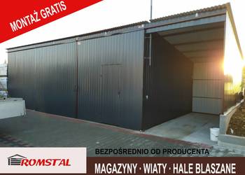 |MAGAZYN + BRAMY |Garaż Blaszany | Wiata - Hala - Schowek – ROMSTAL*