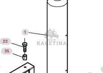 Massey Ferguson 8480 Rura Wylotowa Wydechowa Tłumik CZĘŚCI 4272777M2