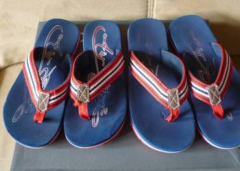 Klapki japonki w stylu Tomy Hilfiger, 2 pary, rozmir 34 i 35