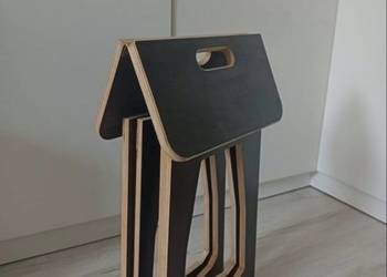Składany taboret ze sklejki wodoodpornej