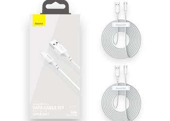 2 x Kabel USB type-C 5A 1,5m QC 3.0 Baseus szybkie ładowanie