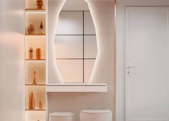 Lustro Quartz LED – nowoczesne lustro o ostrym, organicznym kształcie z LED