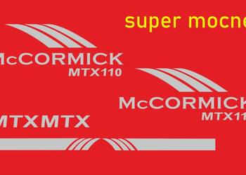 Naklejki Mccormick mtx 110 i inne modele super mocne zamienniki