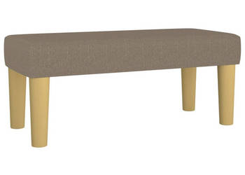 Ławka taupe 70x30x30 cm tapicerowana tkaniną WM-346628