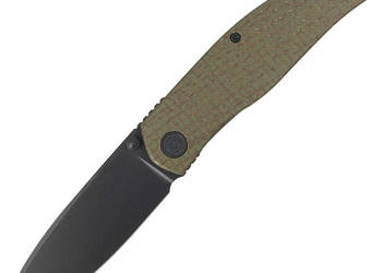 Nóż składany Civivi Sokoke Green Burlap Micarta, Black Stonewashed 14C28N…