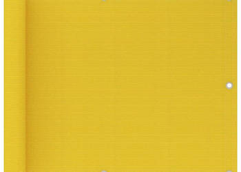 Parawan balkonowy żółty 75x600 cm HDPE WM-310995