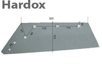 Lemiesz 300hektarów HARDOX 200829/L części do pługa NIEMEYER