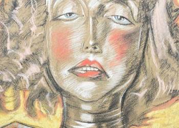 Ignacy Witkiewicz Witkacy 19??- Pastel - Stary Obraz Portret Arystokratki