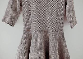 Elegancka złotawa sukienka S.Morris rozmiar S