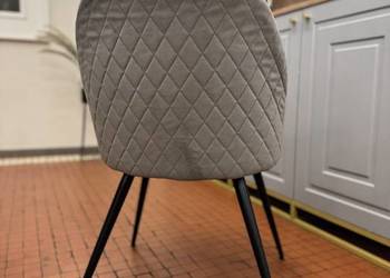 Krzesła KOKKEDAL szary aksamit