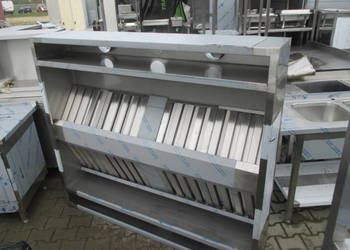 SOLIDNY OKAP GASTRONOMICZNY CENTRALNY Z FILTRAMI 175/153/35