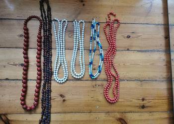 Korale, naszyjnik PRL - Lata 60/70-te - 6 sztuk