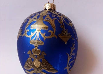 szklana bombka jajko w stylu Faberge vintage