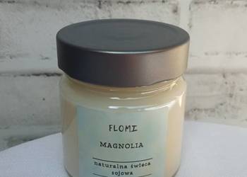 Naturalna świeca sojowa zapach magnolia