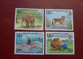 Niger 1985 MNH Mi. 933/36 Fauna Zwierzęta   a