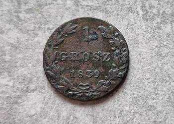 142) ZABÓR ROSYJSKI - 1 Grosz - 1839 r.
