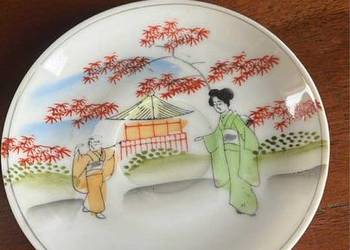 Spodek. Z gejszą.  japońska porcelana