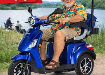 RATY 0% Skuter inwalidzki elektryczny DRACO BLUE 25 km/h duże koła