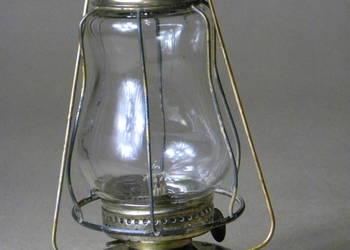 Kolekcjonerska niemiecka lampka łyżwiarza Orion XIX/XX wiek - zabytek