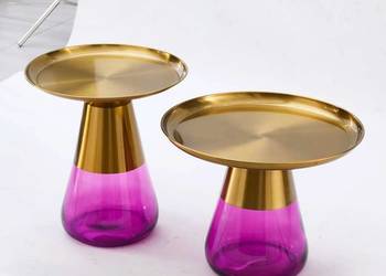 Zestaw 2 Stolików Kawowych Tiffany Purple, Wysyłka 24H, Dostawa 0zł!