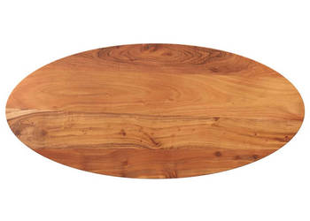 Blat do stołu 100x40x38 cm owalny lite drewno akacjowe WM-370810