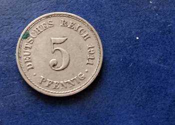 Stare monety 5 fenig 1911 A NIemcy