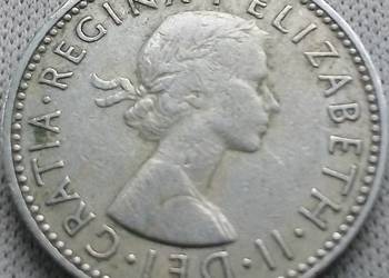 WIELKA BRYTANIA-ONE SHILLING-1958 r