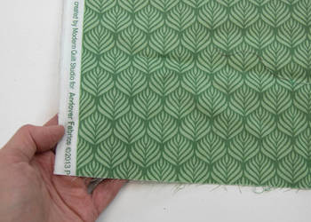 Tkanina bawełniana w zielone liście - Andover Fabrics