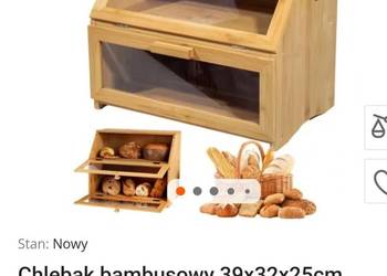 Chlebak bambusowy nowy