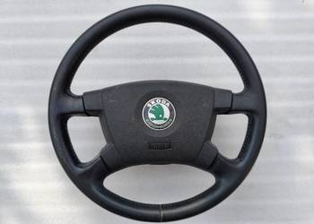 Skórzana Kierownica Skoda Fabia I 6Y0419091C