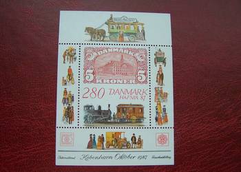 Dania 1987 MNH Wystawa HAFNIA 87 Cz Slania  Mi.  bl. 7