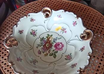 Patera- salaterka, okrągła.Z ażurem Ilumenau.Made in Germany