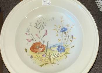 Talerz do zupy, Rosenthal, Syg. z 1944 r.   Na porcelanie w kolorze ecru kw
