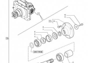 New Holland T6010 Koło zębate stoźkowe 87337411