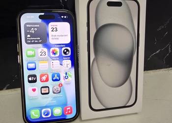 IPhone 15 128Gb Black kondycja 89% stan Bardzo dobry