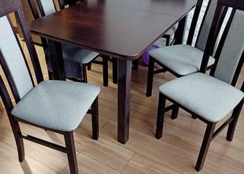 ROZSUWANY STÓŁ +6 KRZESEŁ