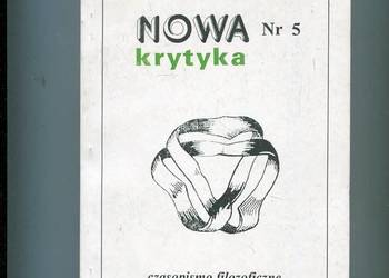 Nowa Krytyka Czasopismo filozoficzne Nr 5/1995
